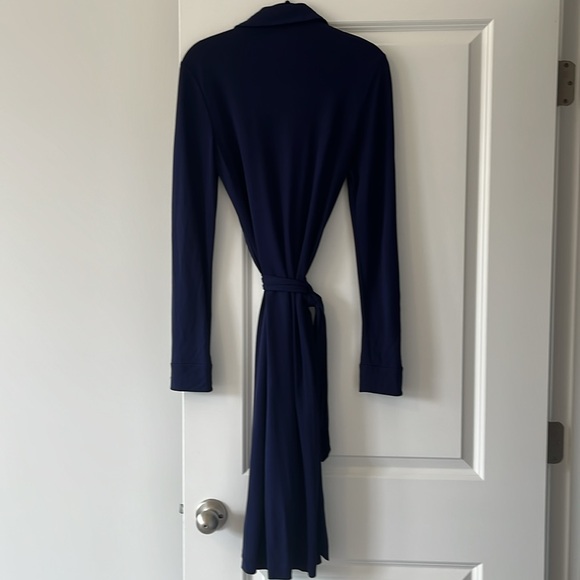 DVF DIANE VON FURSTENBERG Navy Wrap Dress - Picture 2 of 6